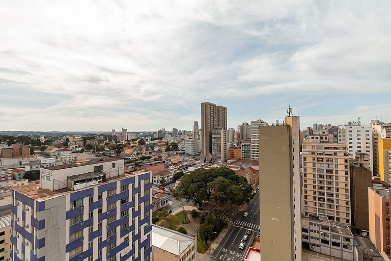 Apto novo 1 qto no Centro de Curitiba até 3 hóspedes - LT 20